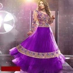 Manufacturers Exporters and Wholesale Suppliers of Net Anarkali Suit District Bareilly Bareilly - 243201, Uttar Pradesh Rajasthan